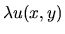 $\lambda u(x,y)$