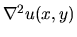 $\nabla^2 u(x,y)$