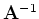 ${\bf A}^{-1}$