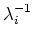 $\lambda^{-1}_i$
