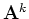 ${\bf A}^{k}$