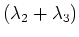 $(\lambda_2 + \lambda_3)$