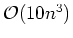 ${\cal O}(10n^3)$