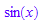 sin(x)