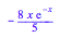 -(8*x*exp(-x))/5