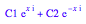 C1*exp(x*I) + C2*exp(-x*I)